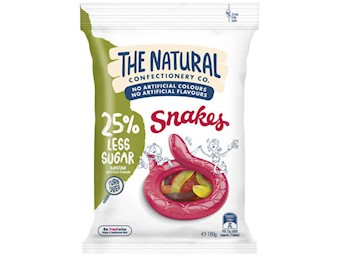 The Natural Confectionery Co SNAKES REDUCED SUGAR 230G