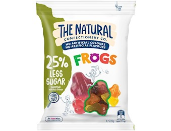 The Natural Confectionery Co RAINBOW FROGS REDUCED SUGAR 220G