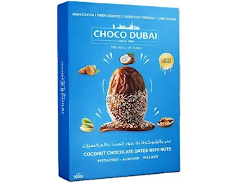 CHOC DUBAI COCONUT CHOC DATES  NUTS 100G