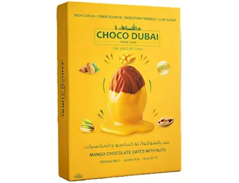 CHOC DUBAI MANGO CHOCOLATE DATES  NUTS 100GX6