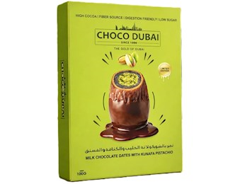 CHOC DUBAI MILK CHOCOLATE DATES  NUTS 100GX6