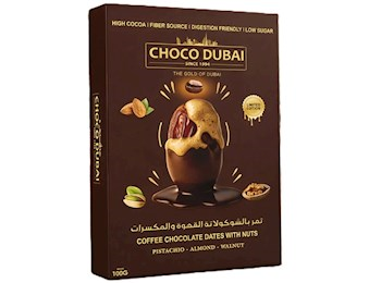 CHOC DUBAI COFFEE CHOCOLATE DATES  NUTS 100GX6