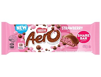 NESTLE AERO STRAWBERRY SHARE BAR 60G