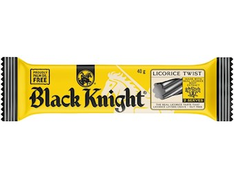BLACK KNIGHT SOFT BLK LIC TWIST 40G X24