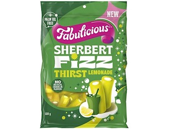 FABULICIOUS SHERBERT FIZZ THIRST LEMONADE 180GX12