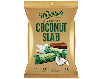 WHITTAKERS COCONUT MINI SLABS 18OG