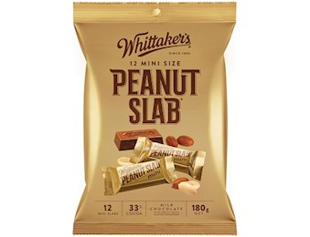 WHITTAKERS PEANUT MINI SLABS 18OG