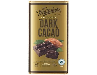 WHITTAKERS DARK CACAO 62% Block 250G