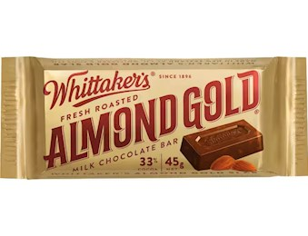 WHITTAKERS ALMOND GOLD SLAB 45G
