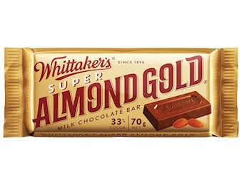 WHITTAKERS ALMOND GOLD SUPER SLAB 70G