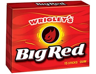 WRIGLEY BIG RED GUM SLIM 15 STK 37g X10