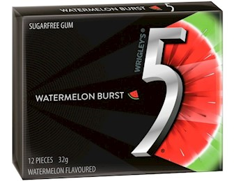 WRIGLEY FIVE GUM WATERMELON 12 STICK 32G 