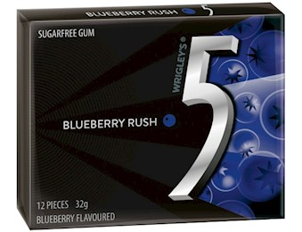 WRIGIGLEY FIVE GUM BLUEBERRY12 STICK 32G 