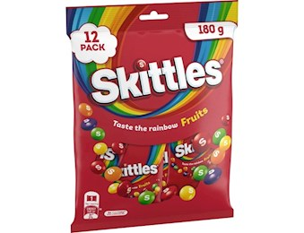 SKITTLES FRUITS FUNSIZE 180G X 10