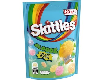 SKITTLES CLOUDZ CRAZY SOUR120G X16