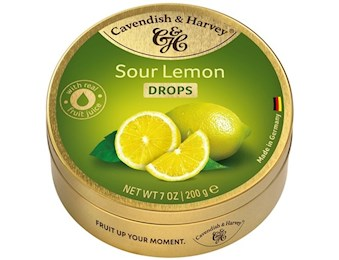 CAVENDISH AND HARVEY LEMON DROP S/FREE TIN 200G