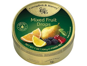 CAVENDISH AND HARVEY MIXED FRUIT DROP TIN 175G