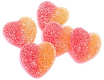 TROLLI SOUR PEACH HEARTS 2KG(351)