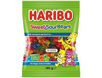 HARIBO SWEET & SOUR BEARS 140G 