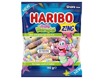 HARIBO FRUITY WORMIES 140G 