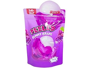 JUICY JELLY PEELED GRAPE 120G X12