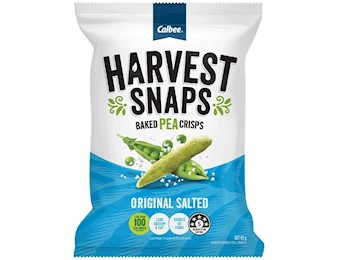 HARVEST SNAPS ORIGINAL SALTED BAKED PEA CRIPS 65G