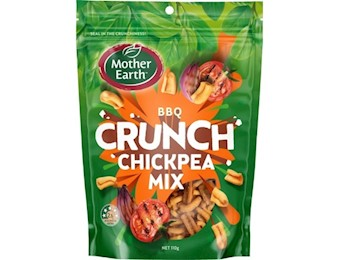 MOTHER EARTH  BBQ CRUNCH CHICKPEA MIX 110G