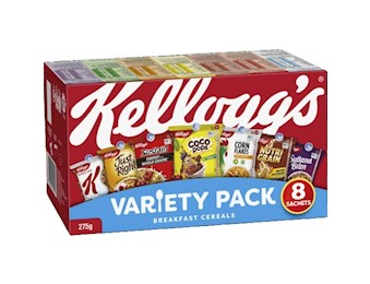 KELLOGG'S VARIETY CEREAL 8PK X6 UK