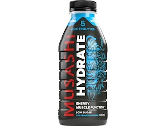 MUSASHI HYDRATE BLUE RASPBERRY 600MLX6