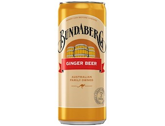 BUNDABERG GINGER BEER CAN 250ML X24