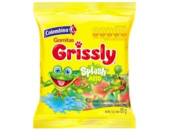 COLOMBINA GRISSLY SPLASH ACID 80G 