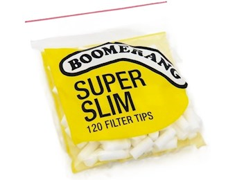 BOOMERANG SUPA SLIMS YELLOW KS FILTERTIPS