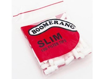 BOOMERANG RED  SUPER SLIMS F/TIPS X24