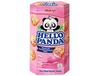 HELLO PANDA STRAWBERRY BISCUITS  43GX10
