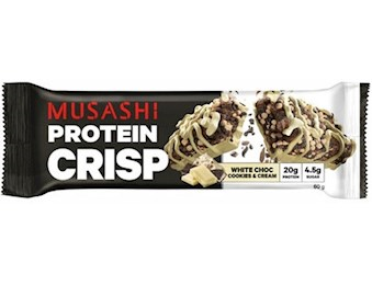 MUSASHI PROTEIN WHITE CHOCOLATE COOKIES CREAM 55GX12