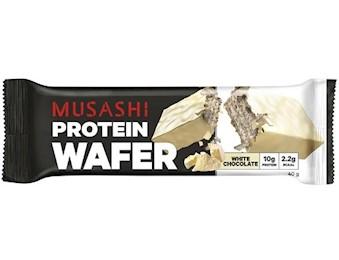 MUSASHI PROTEIN WHITE CHOCOLATE WAFER 40G