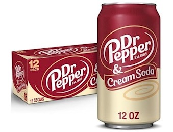 DR PEPPER CREAM SODA CAN 355ML X12