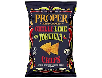 PROPER CHILLI/ LIME TROTILLA CHIPS 150G