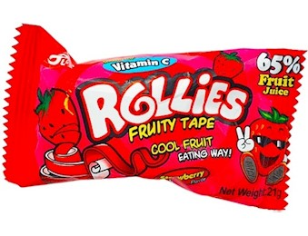 FUWEI STRAWBERRY ROLLIES 21G