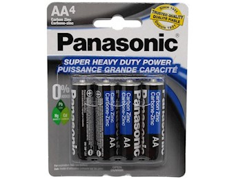 PANASONIC AA SHD BATTERY 4pk