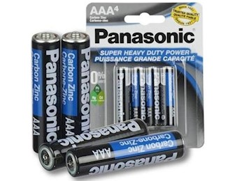 PANASONIC AAA SHD BATTERY 4pk