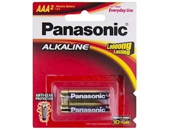 PANASONIC ALKALINE BATTERY AAA 2PK