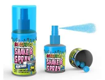 SCREAMERS SHAKE N SPRAY CANDY BLUE RAZZ 5.7G