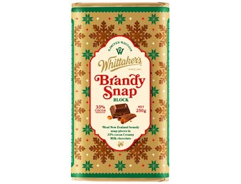 WHITTAKERS 33% COCOA BRANDY SNAP BLOCK 250G X12