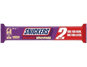 SNICKERS BROWNIE LARGE 2PK 64G