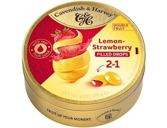 CAVENDISH AND HARVEY FRUIT LEMON FILLED STRAWBERRY 175G