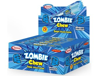 ZOMBIE CHEW SOUR BLUE RASPBERRY 28G