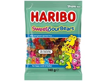 HARIBO SWEET & SOUR BEARS 140G 