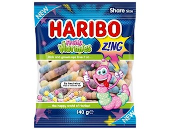 HARIBO FRUITY WORMIES 140G 