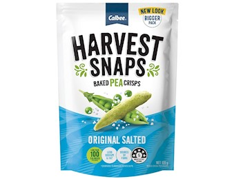 HARVEST SNAPS ORG SALTED 120g